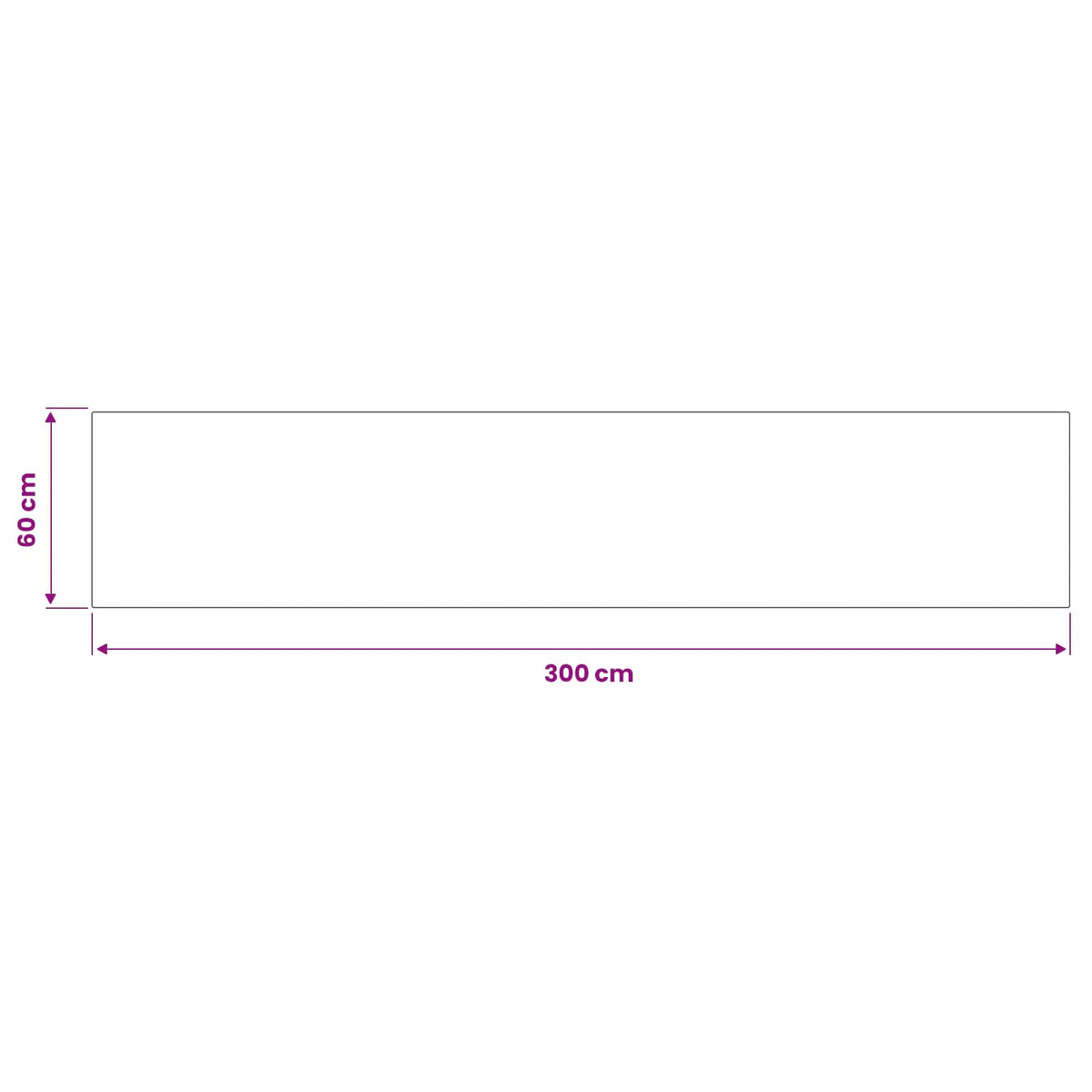 Kuhinjski Tepih Smeđi beton 300 x 60 cm 100% poliamid