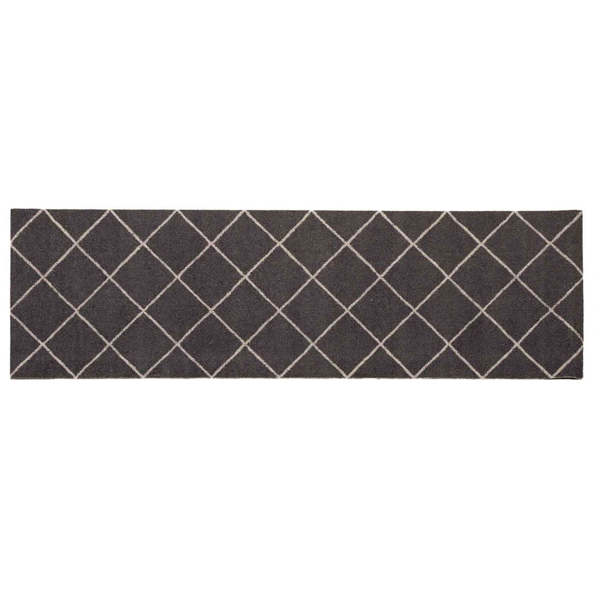 Kuhinjski Tepih Antracit karirani 300 x 60 cm 100% poliamid