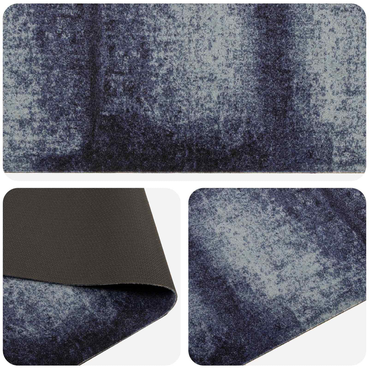 Kuhinjski Tepih Plavo Sjenilo 150 x 45 cm 100% poliamid