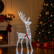 3D Božićni irvas LOVIISA 300 LED lampica Hladno bijela