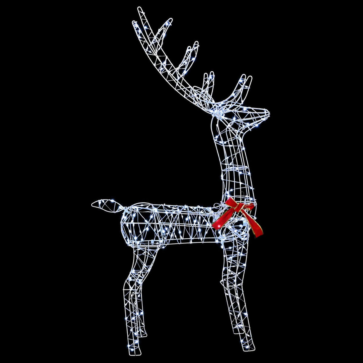3D Božićni irvas LOVIISA 300 LED lampica Hladno bijela