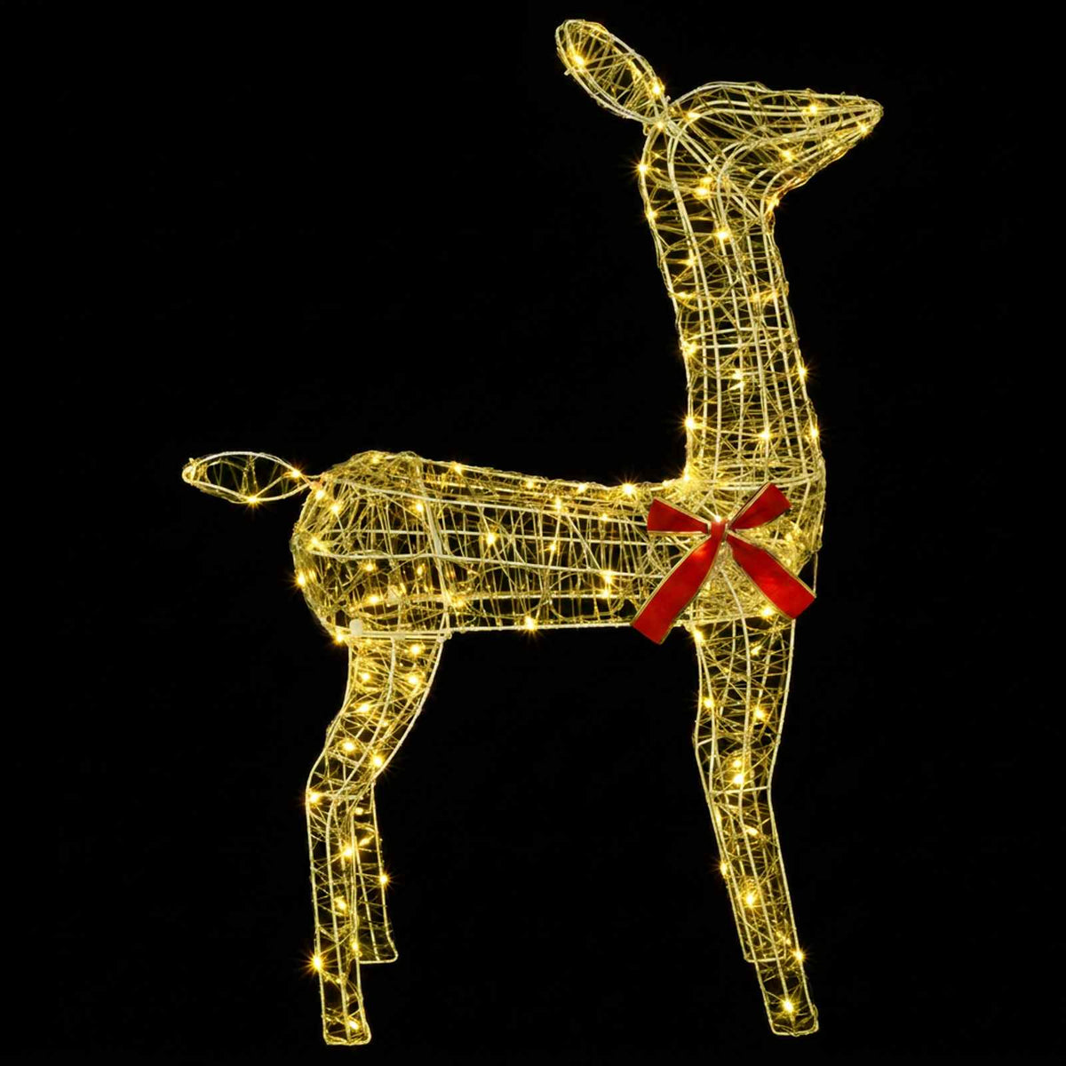 3D Božićni irvas LOVIISA 110 LED lampica Topla bijela