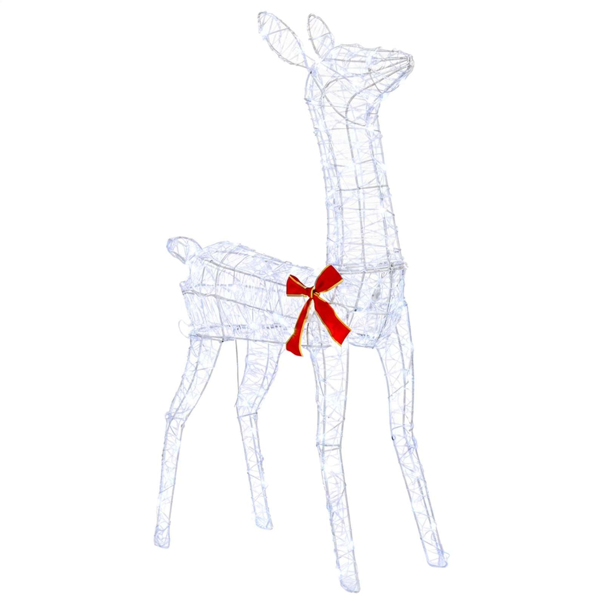 3D Božićni irvas LOVIISA 200 LED lampica Topla bijela