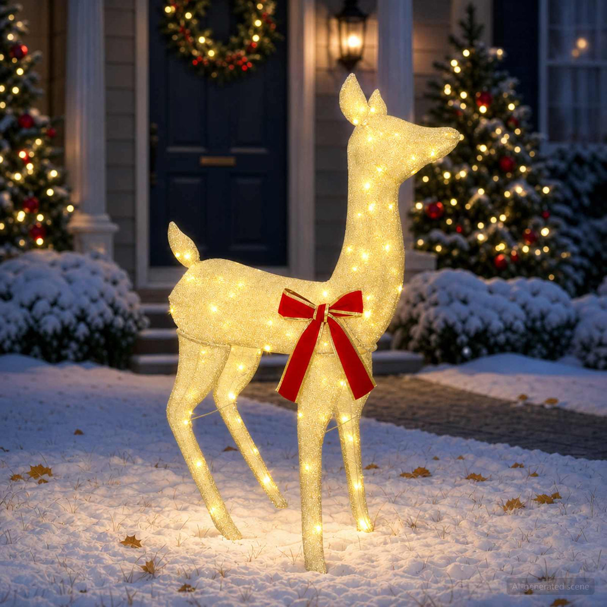 3D Božićni irvas LOVIISA 110 LED lampica Topla bijela