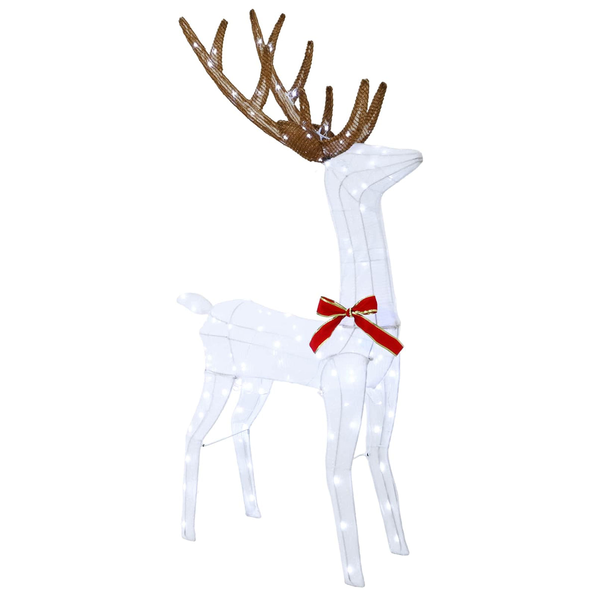 Reindeer vuče saonice LOVIISA 200 LED lampica Hladno bijela