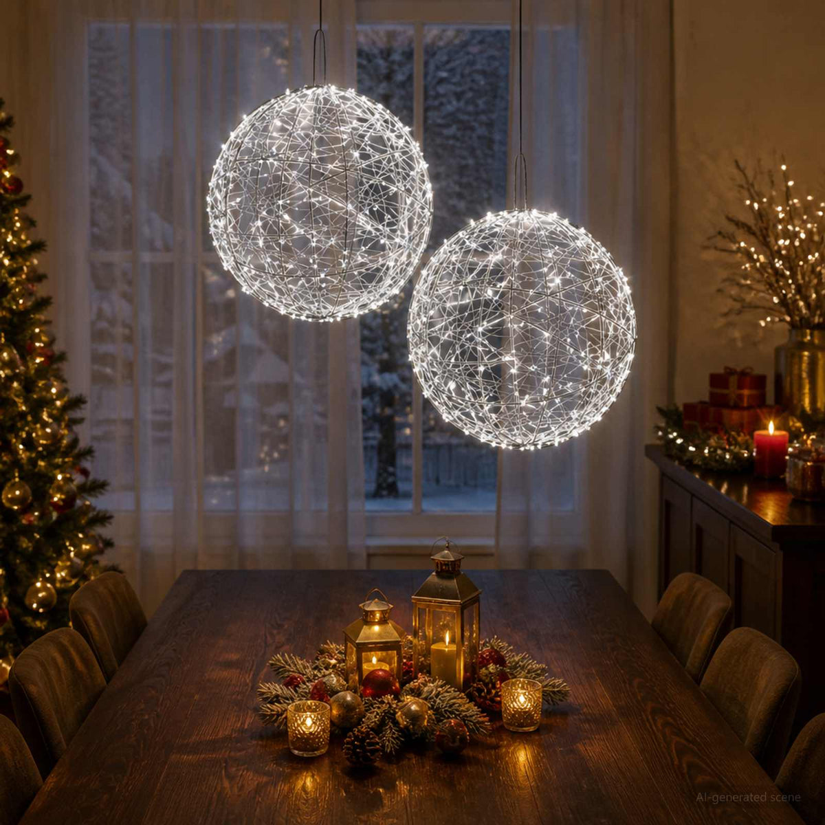 Božićni vrh svjetla 1900 LED lampica