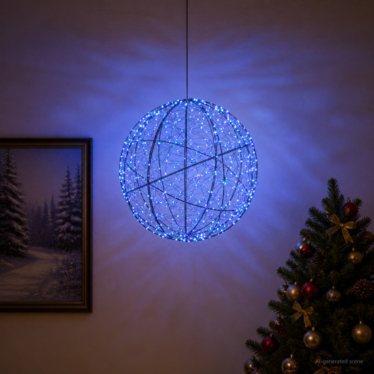 Božićni vrh svjetla 1900 LED lampica