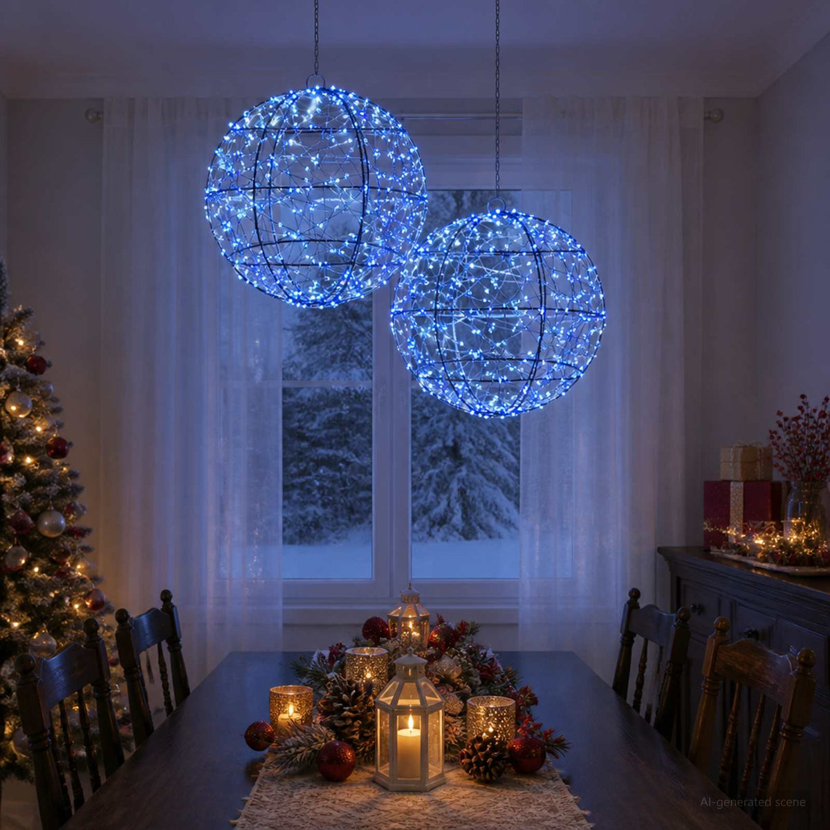 Božićni vrh svjetla 1900 LED lampica