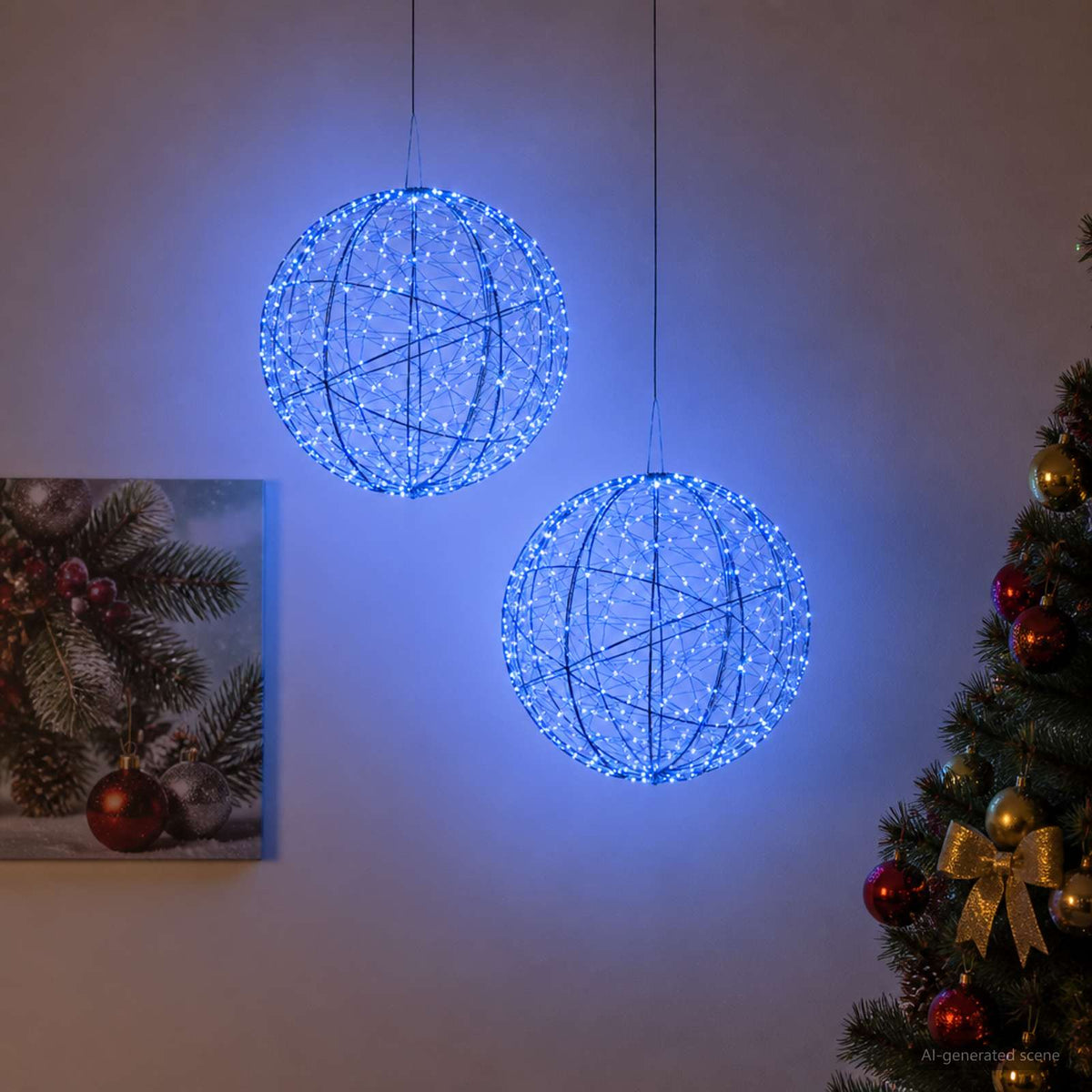 Božićni vrh svjetla 1900 LED lampica