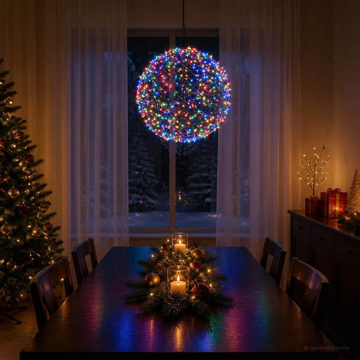 Božićni vrh svjetla 750 LED lampica Višebojno