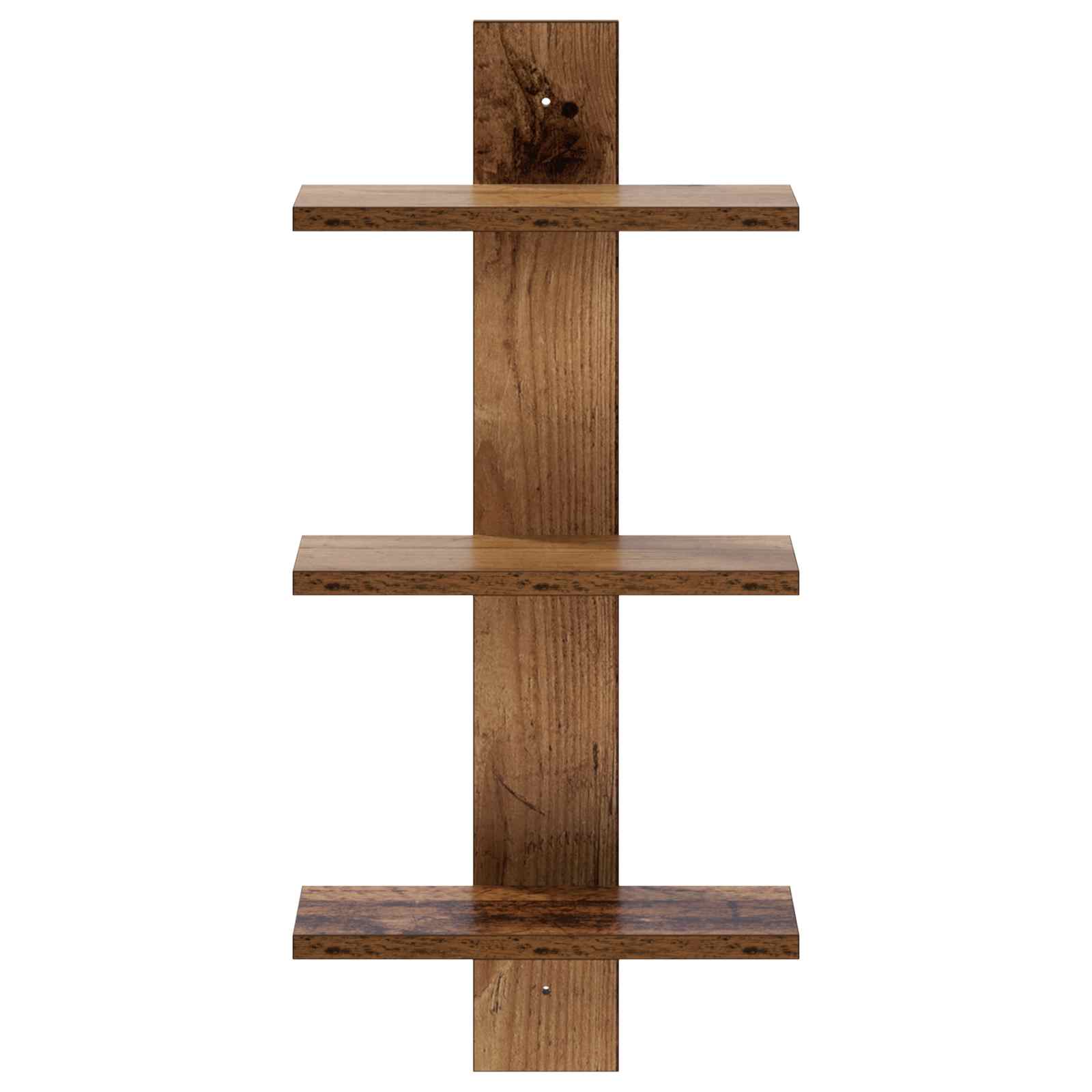 Zidna polica Drvo hrasta 30 x 13.5 x 64.5 cm Prerađeno drvo
