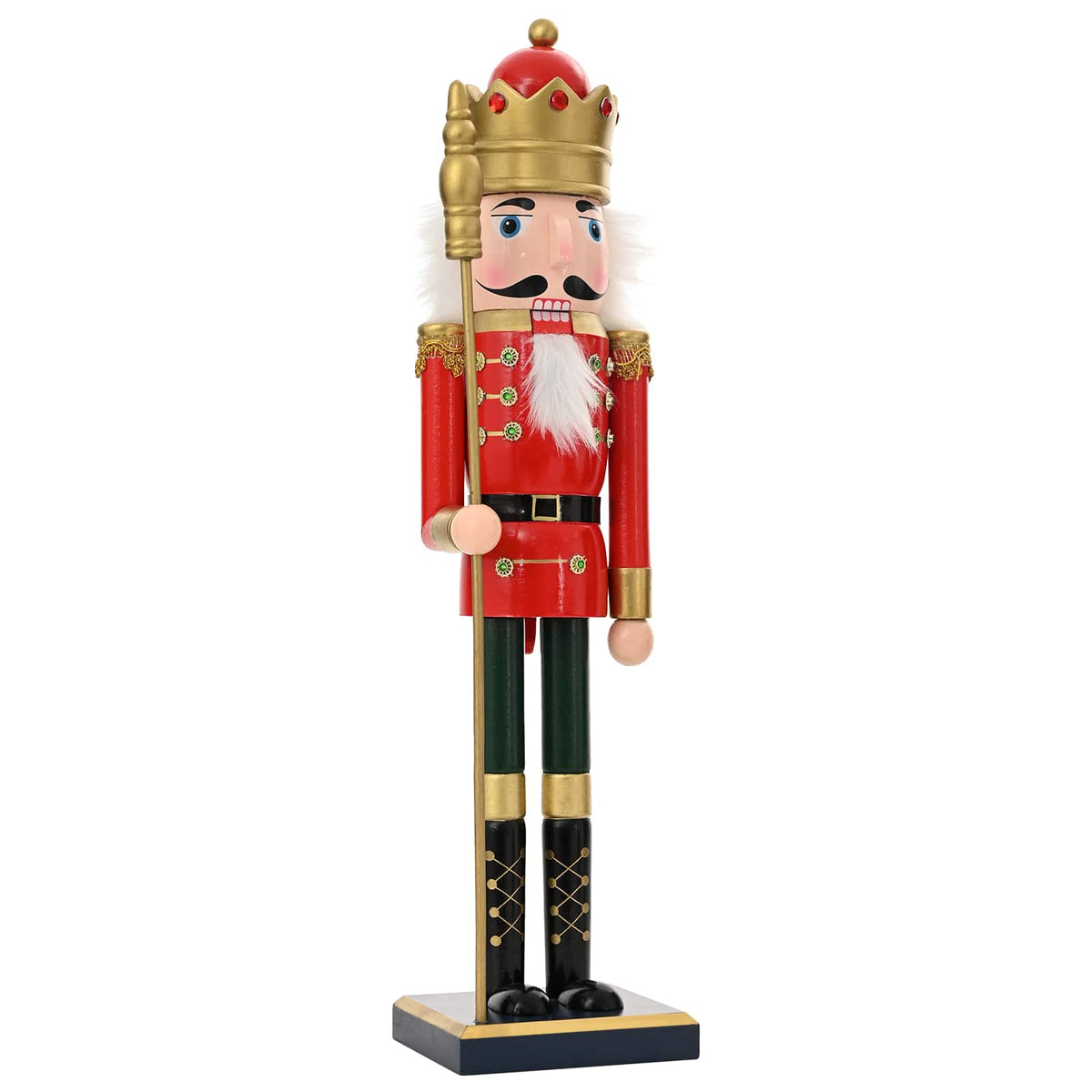 Božićni nutcracker TURKU Crvena i Crna 50 cm