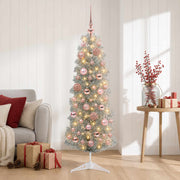 Umjetno usko božićno drvce s kuglicom 150 cm 150 LED lampica