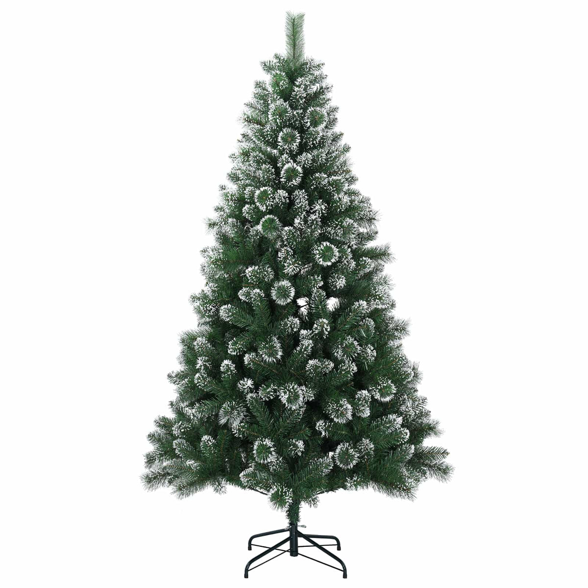 Umjetno božićno drvce s kuglicama 120 cm 150 LED lampica