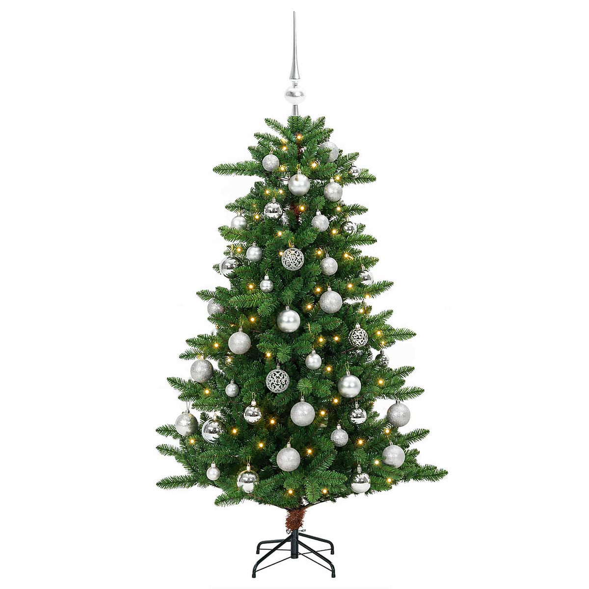 Artificial Christmas Tree with Bauble 120 cm 150 LED lampica