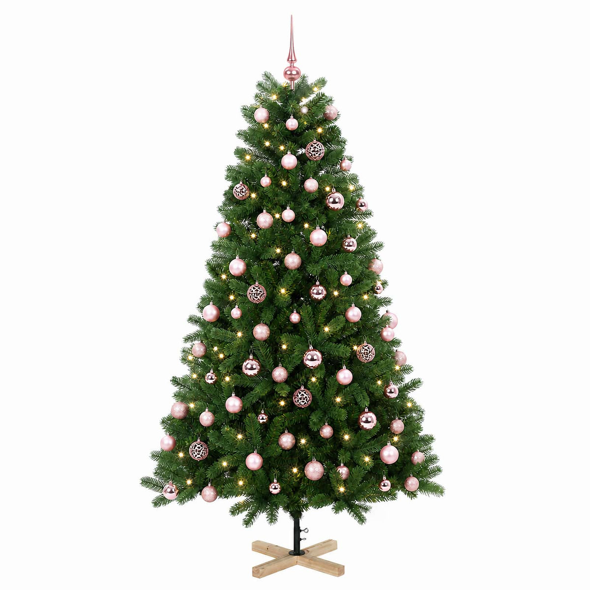 Umjetno božićno drvce s kuglicom 210 cm 300 LED lampica