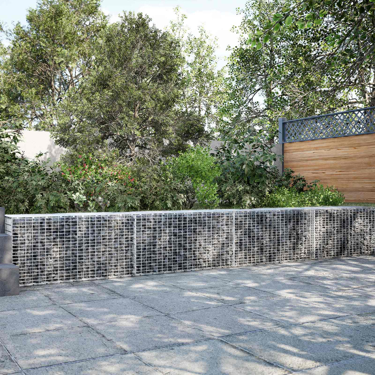 Gabion s žicom debljine 3,5 mm i mrežom 5x2,5 cm 1100x10x50 cm