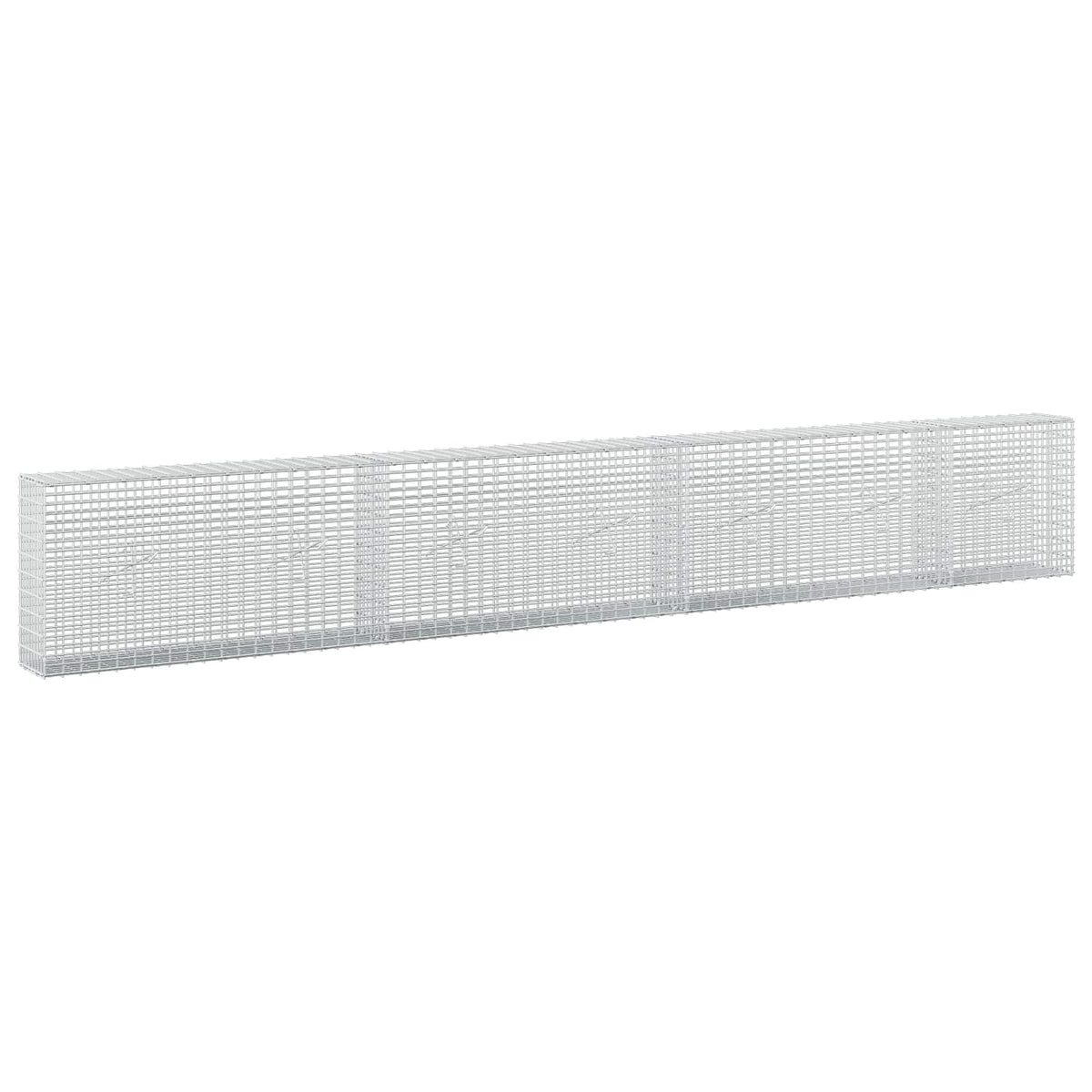 Gabion s žicom debljine 3,5 mm i mrežom 5x2,5 cm 350x20x50 cm