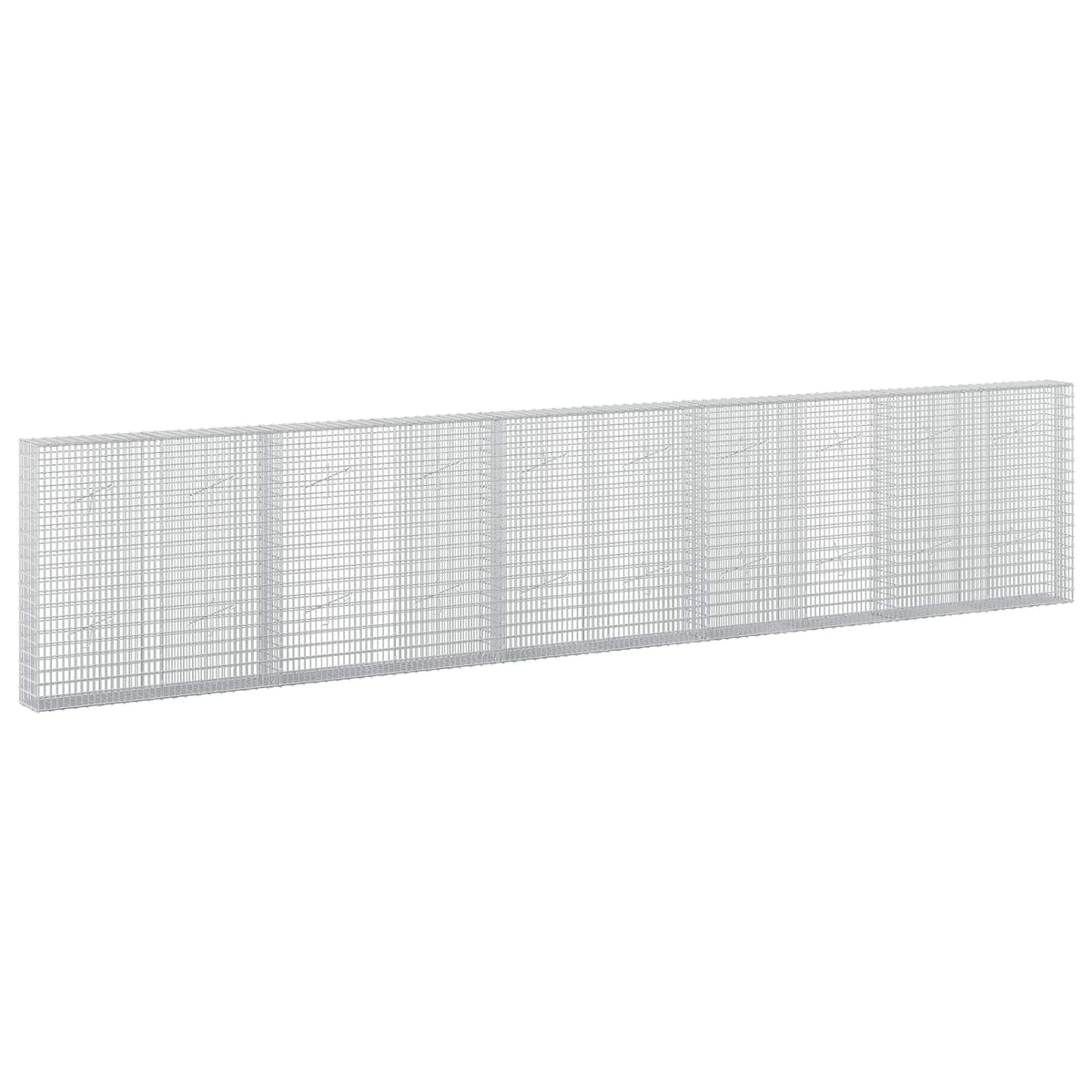 Gabion s žicom debljine 3,5 mm i mrežom 5x2,5 cm 500x20x100 cm