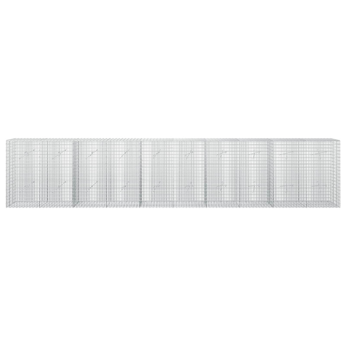 Gabion s žicom debljine 3,5 mm i mrežom 5x2,5 cm 500x20x100 cm