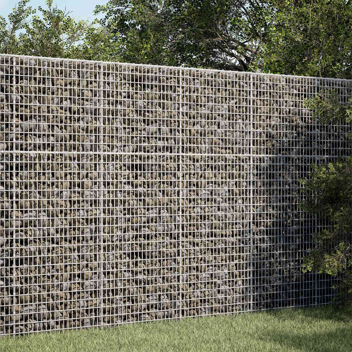 Gabion s žicom debljine 3,5 mm i mrežom 5x2,5 cm 150x20x150 cm