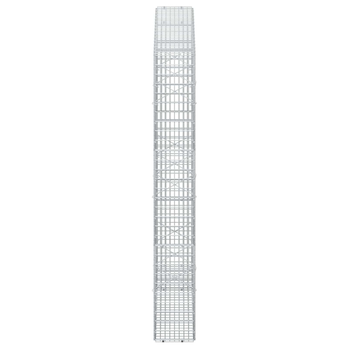 Gabion s žicom debljine 3,5 mm i mrežom 5x2,5 cm 150x20x150 cm