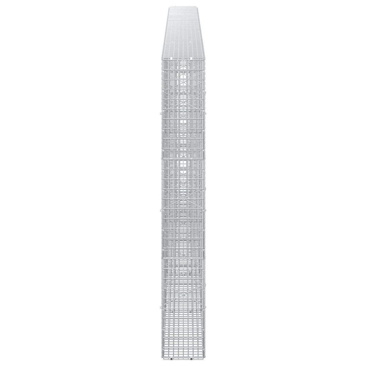 Gabion s žicom debljine 3,5 mm i mrežom 5x2,5 cm 450x20x150 cm