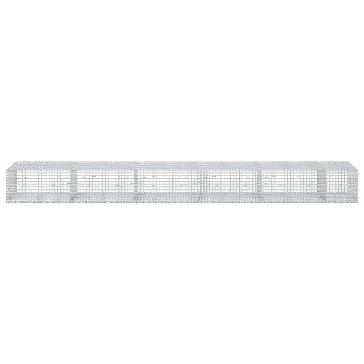 Gabion s žicom debljine 3,5 mm i mrežom 5x2,5 cm 550x100x50 cm