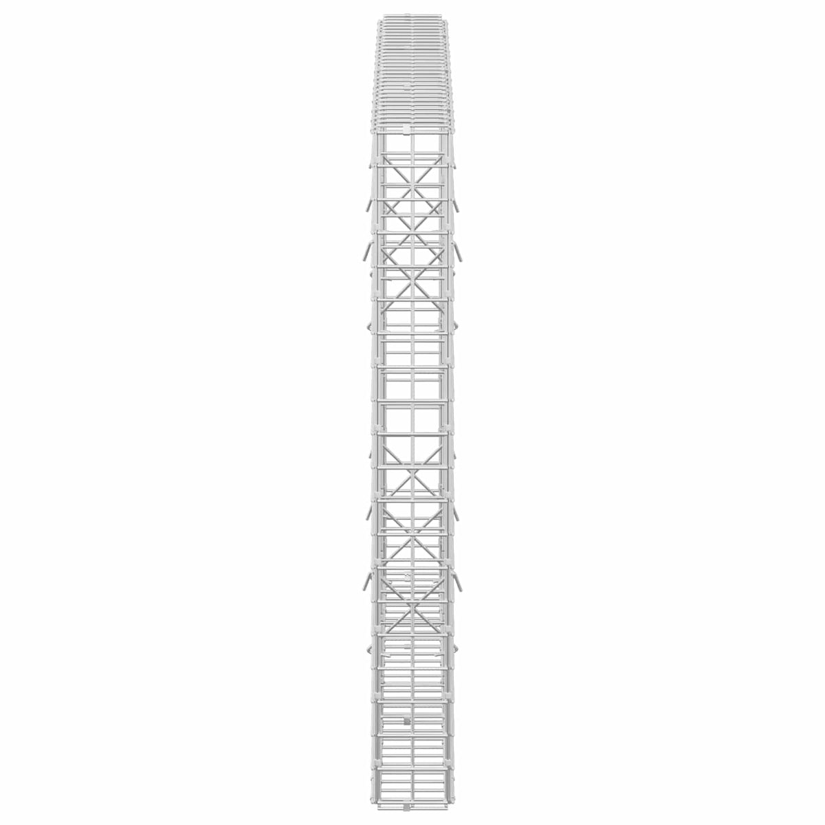 Gabion s žicom debljine 3,5 mm i mrežom 5x5 cm 150x10x100 cm