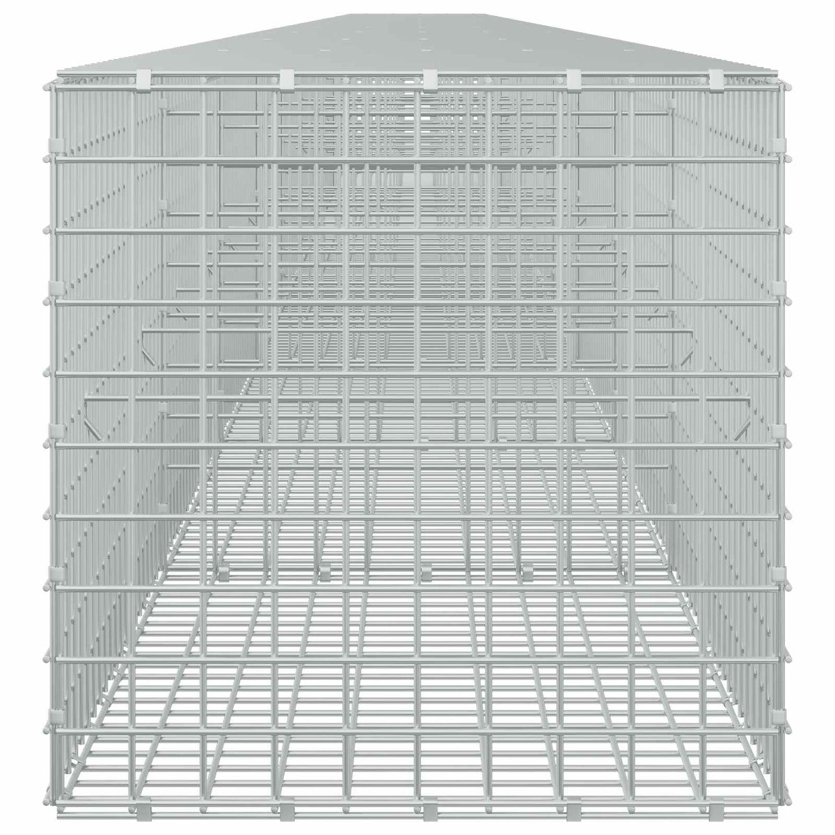 Gabion s žicom debljine 3,5 mm i mrežom 5x5 cm 1050x50x50 cm