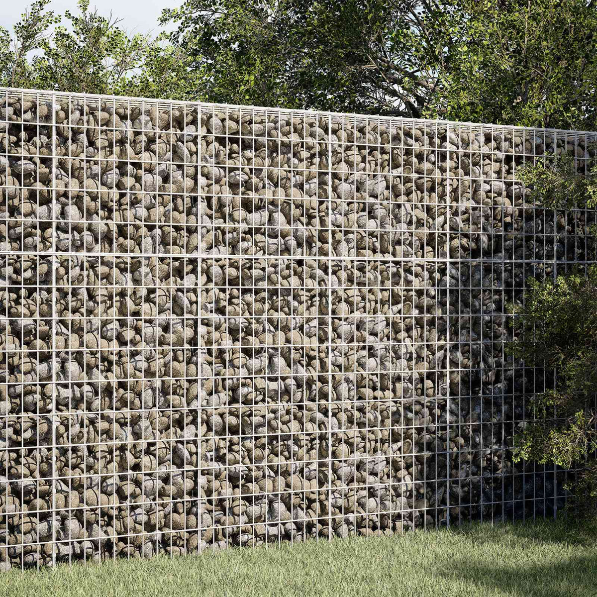 Gabion s žicom debljine 3,5 mm i mrežom 5x10 cm 100x30x150 cm