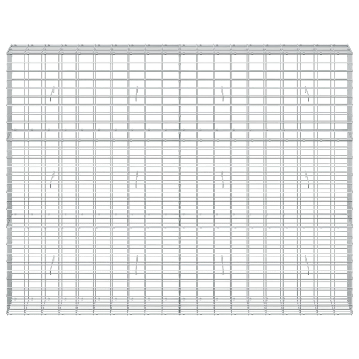 Gabion s žicom debljine 3,5 mm i mrežom 5x10 cm 200x30x150 cm