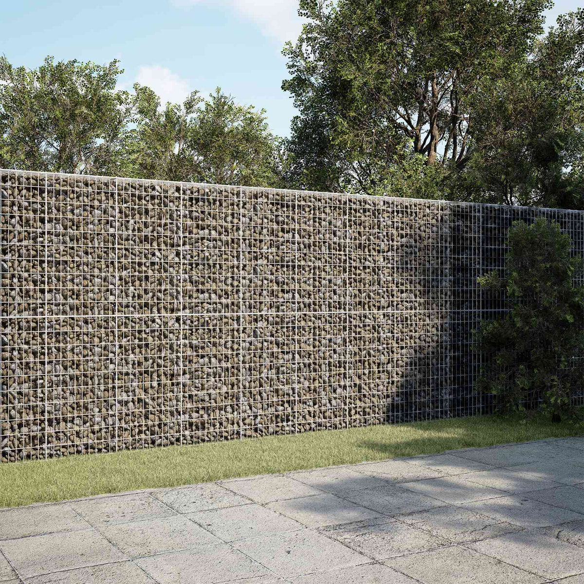 Gabion s žicom debljine 3,5 mm i mrežom 5x10 cm 500x50x200 cm