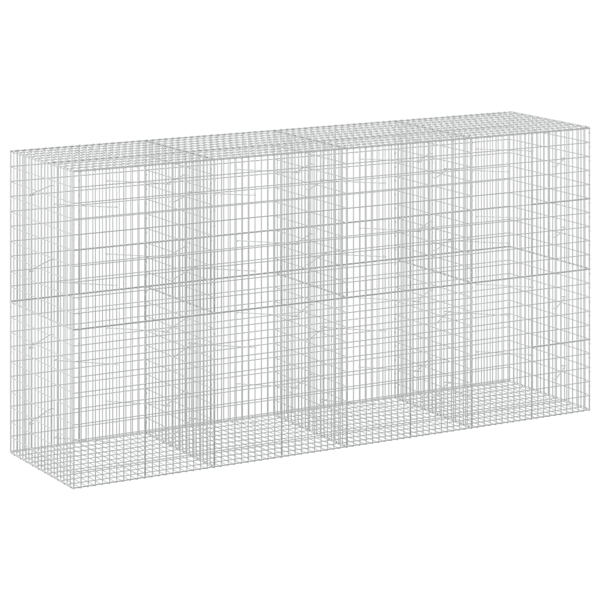 Gabion s žicom debljine 3,5 mm i mrežom 5x10 cm 400x100x200 cm