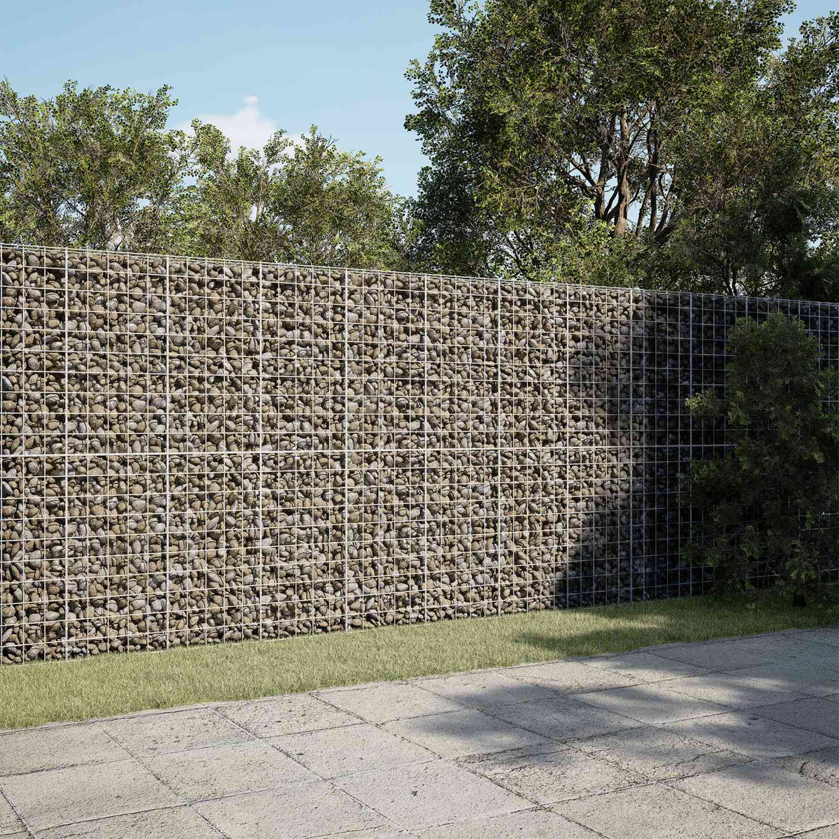 Gabion s žicom debljine 3,5 mm i mrežom 10x10 cm 550x10x200 cm