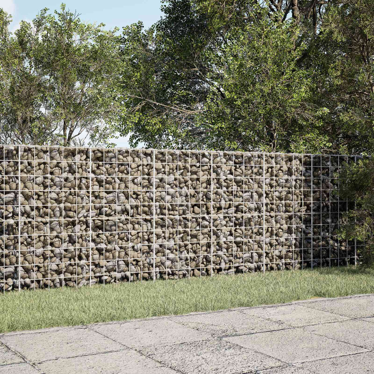 Gabion s žicom debljine 3,5 mm i mrežom 10x10 cm 250x30x100 cm
