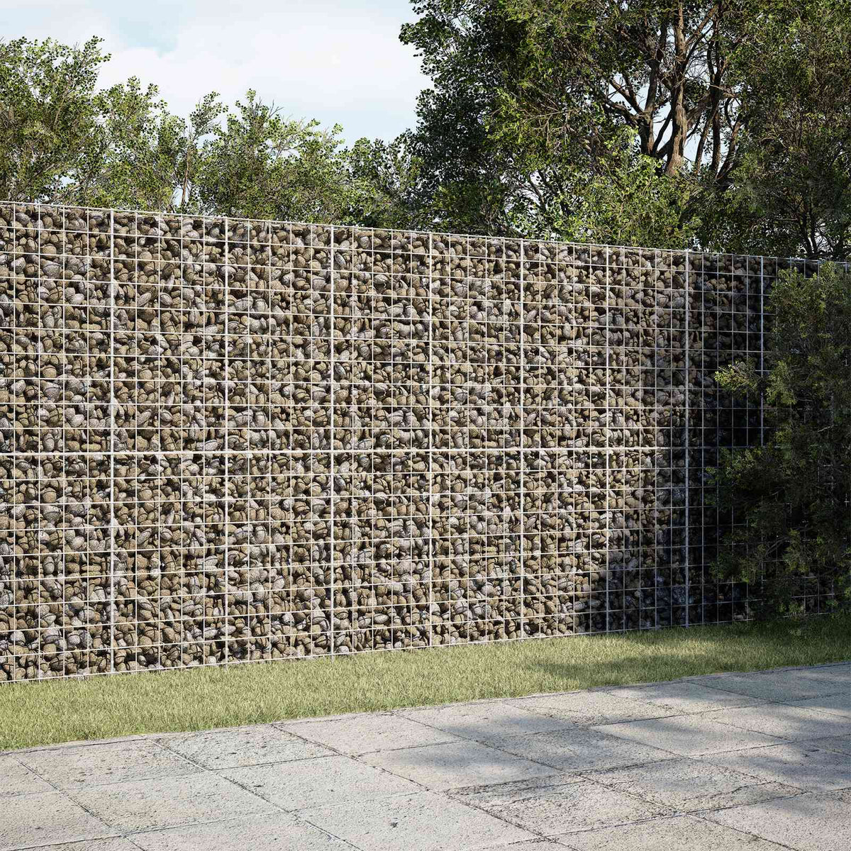 Gabion s žicom debljine 3,5 mm i mrežom 10x10 cm 200x30x200 cm