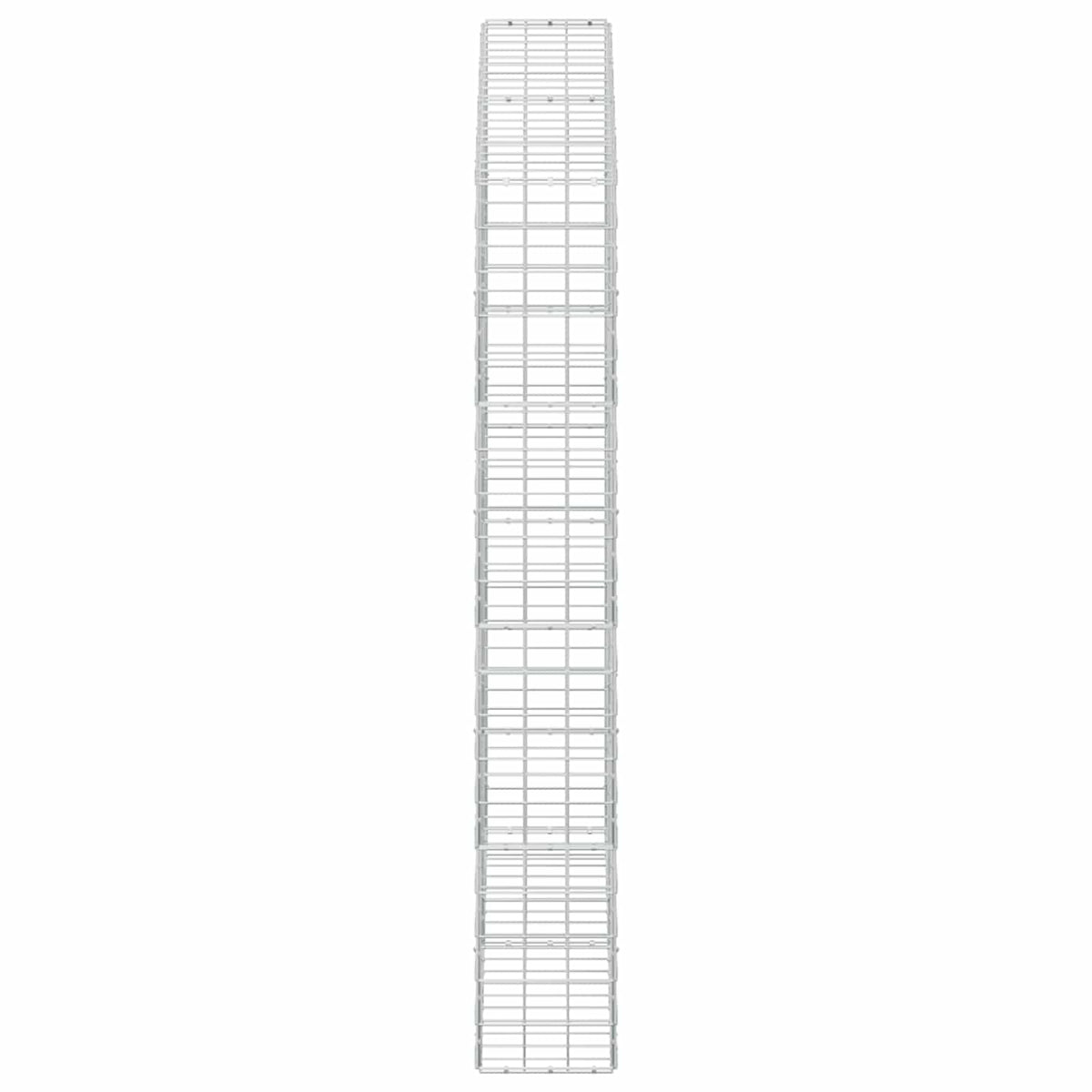 Gabion s žicom debljine 3,5 mm i mrežom 10x10 cm 200x30x200 cm