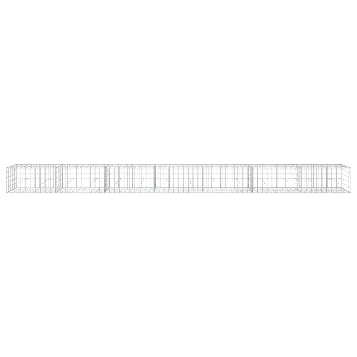 Gabion s žicom debljine 3,5 mm i mrežom 10x10 cm 700x50x50 cm