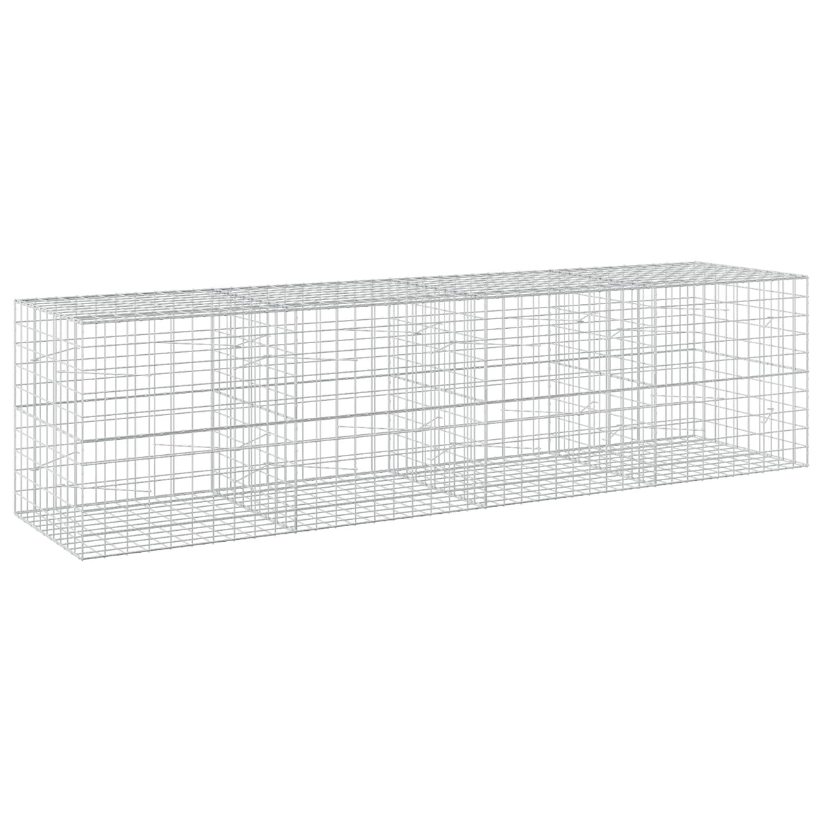 Gabion s žicom debljine 3,5 mm i mrežom 10x10 cm 400x100x100 cm