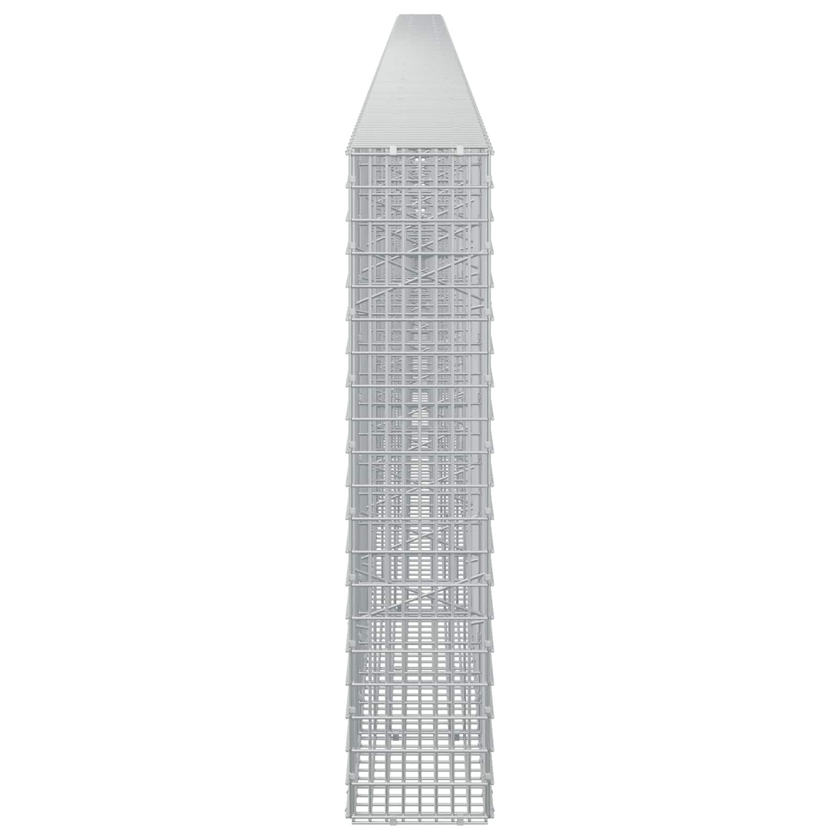 Gabion s žicom debljine 5 mm i mrežom 5x2,5 cm 1050x20x100 cm