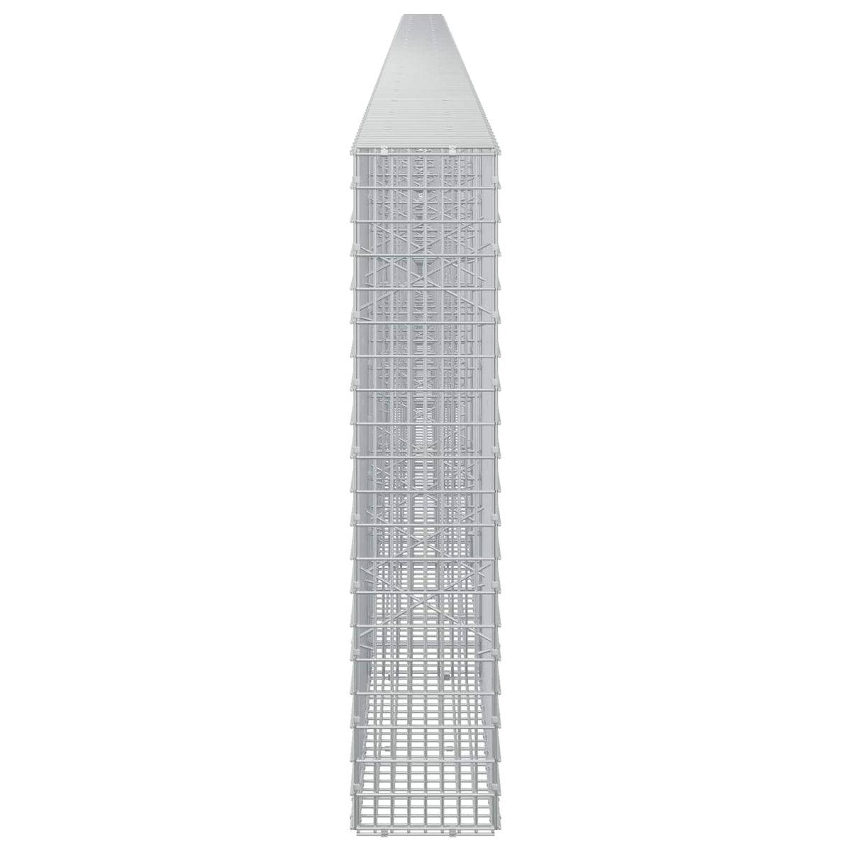 Gabion s žicom debljine 5 mm i mrežom 5x2,5 cm 1200x20x100 cm