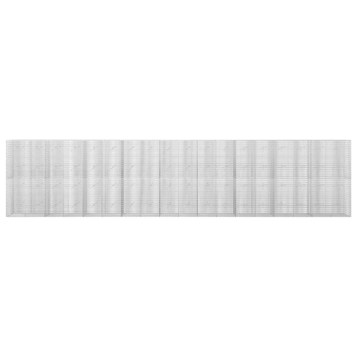 Gabion s žicom debljine 5 mm i mrežom 5x2,5 cm 900x20x200 cm