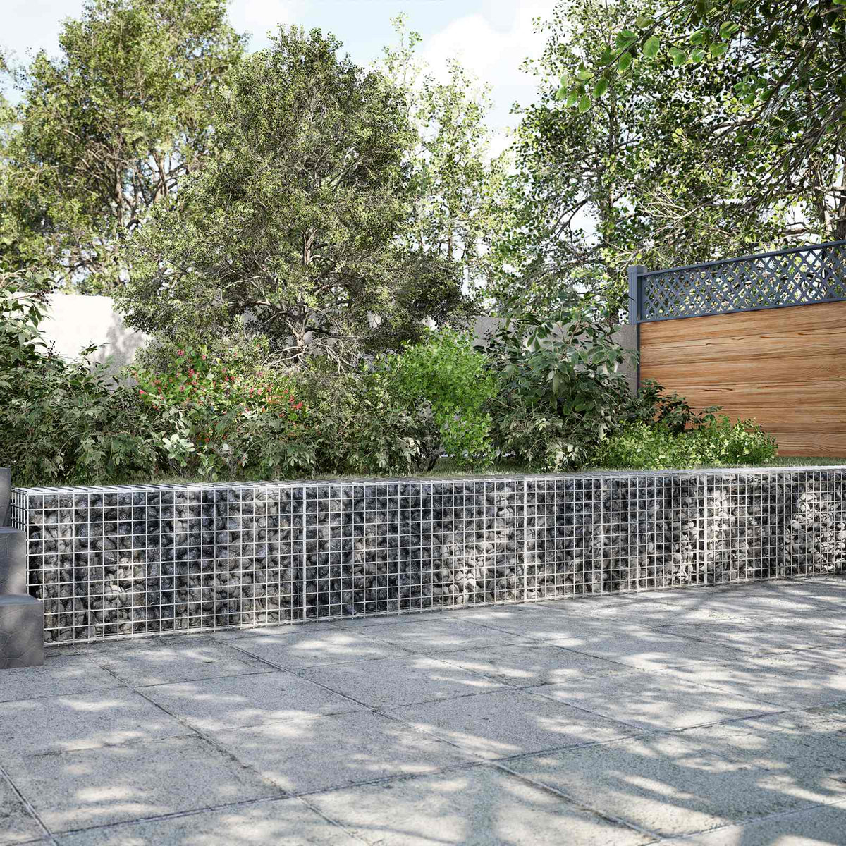 Gabion s 5 mm žicom i mrežom 5x5 cm 1100x10x50 cm