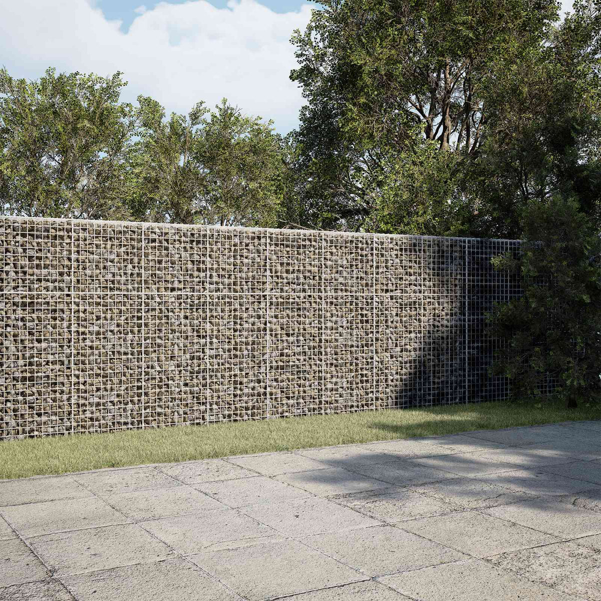 Gabion s žicom debljine 5 mm i mrežom 5x5 cm 700x100x150 cm