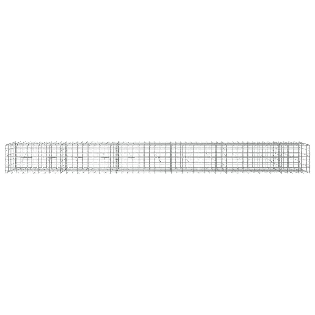 Gabion s žicom debljine 5 mm i mrežom 5x10 cm 550x20x50 cm
