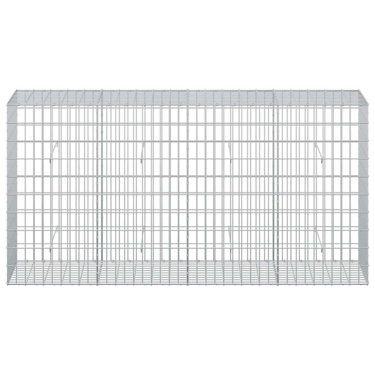 Gabion s žicom debljine 5 mm i mrežom 5x10 cm 200x50x100 cm