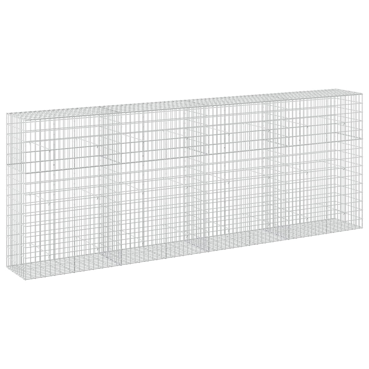 Gabion s žicom debljine 5 mm i mrežom 5x10 cm 400x50x150 cm