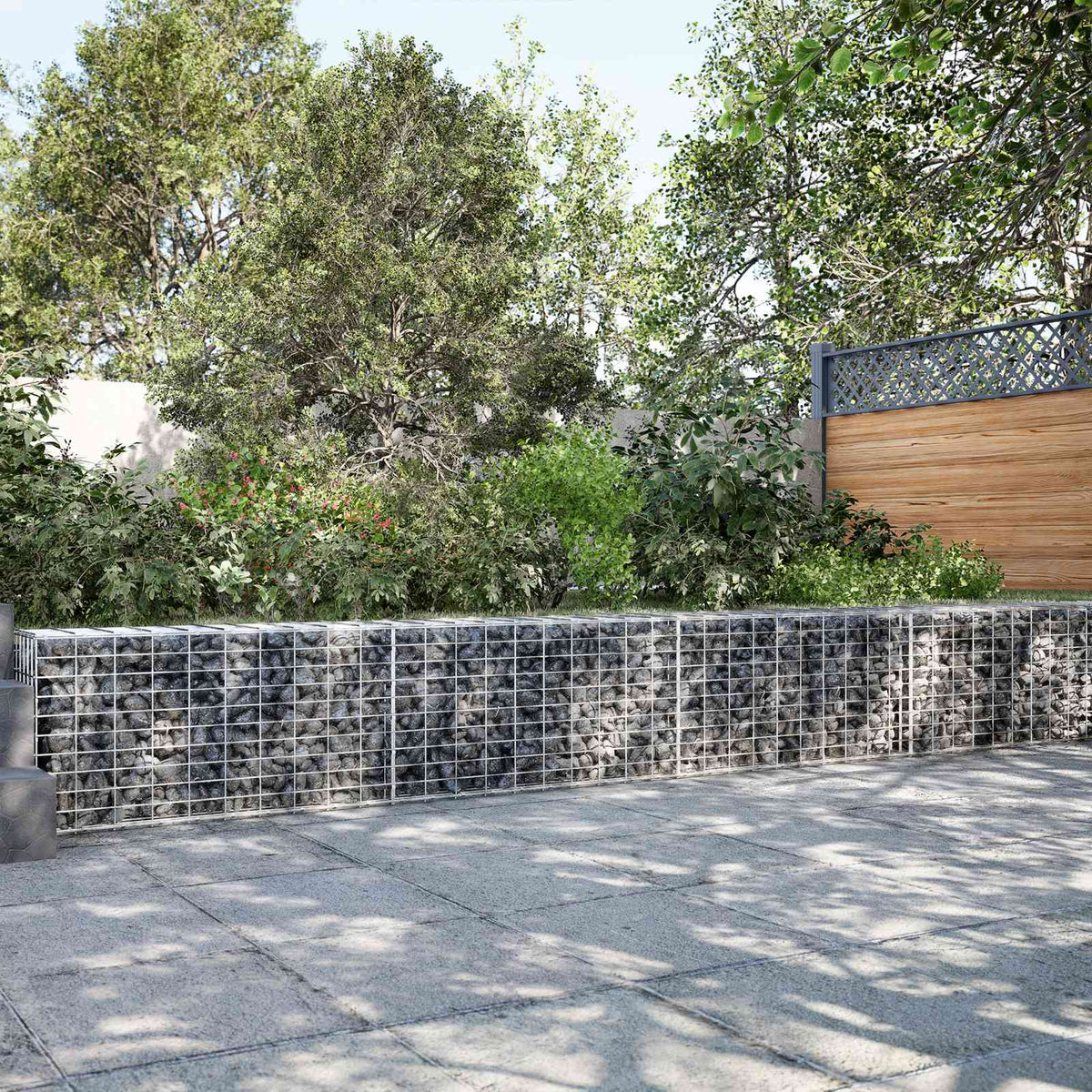 Gabion s žicom debljine 5 mm i mrežom 5x10 cm 750x100x50 cm