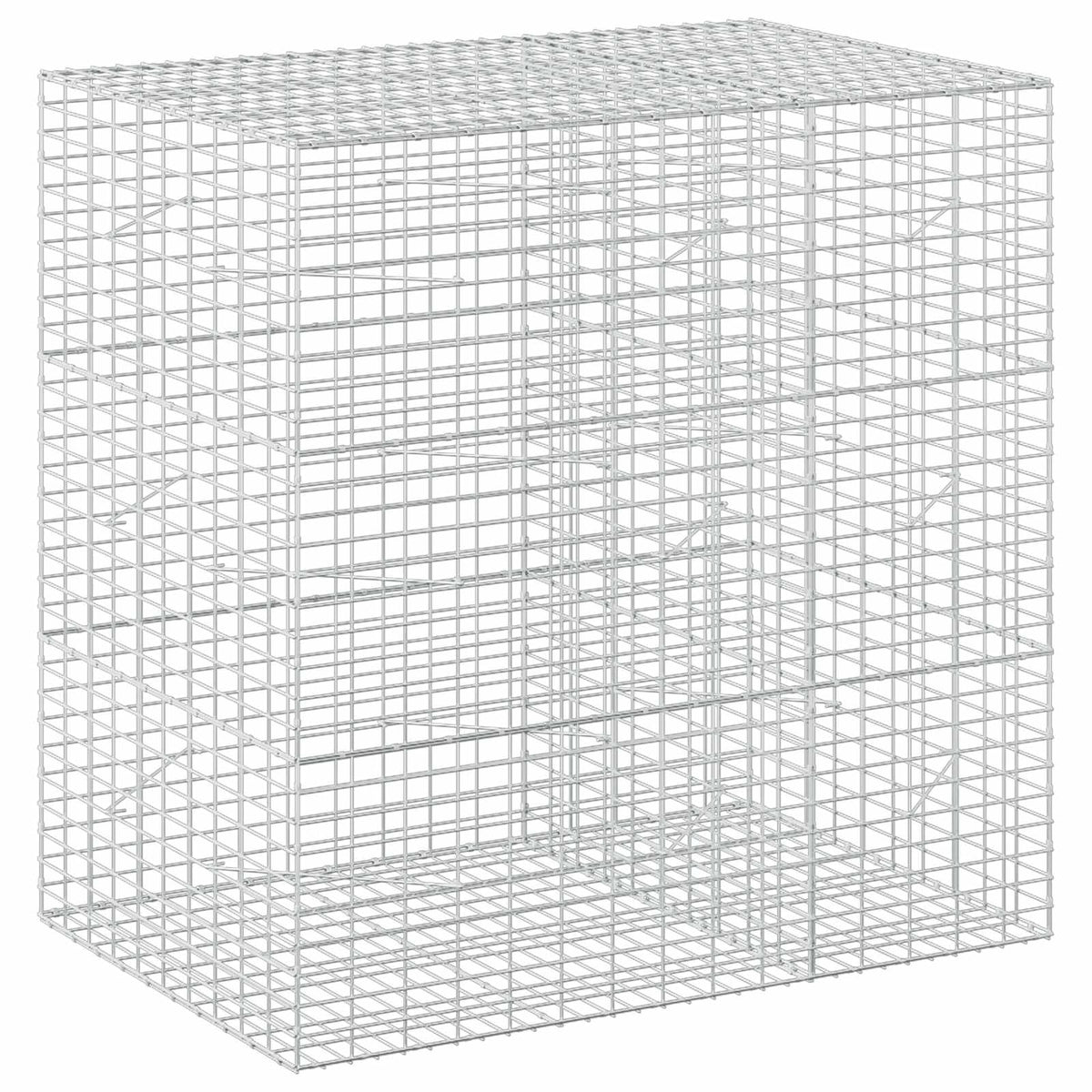 Gabion s žicom debljine 5 mm i mrežom 5x10 cm 150x100x150 cm
